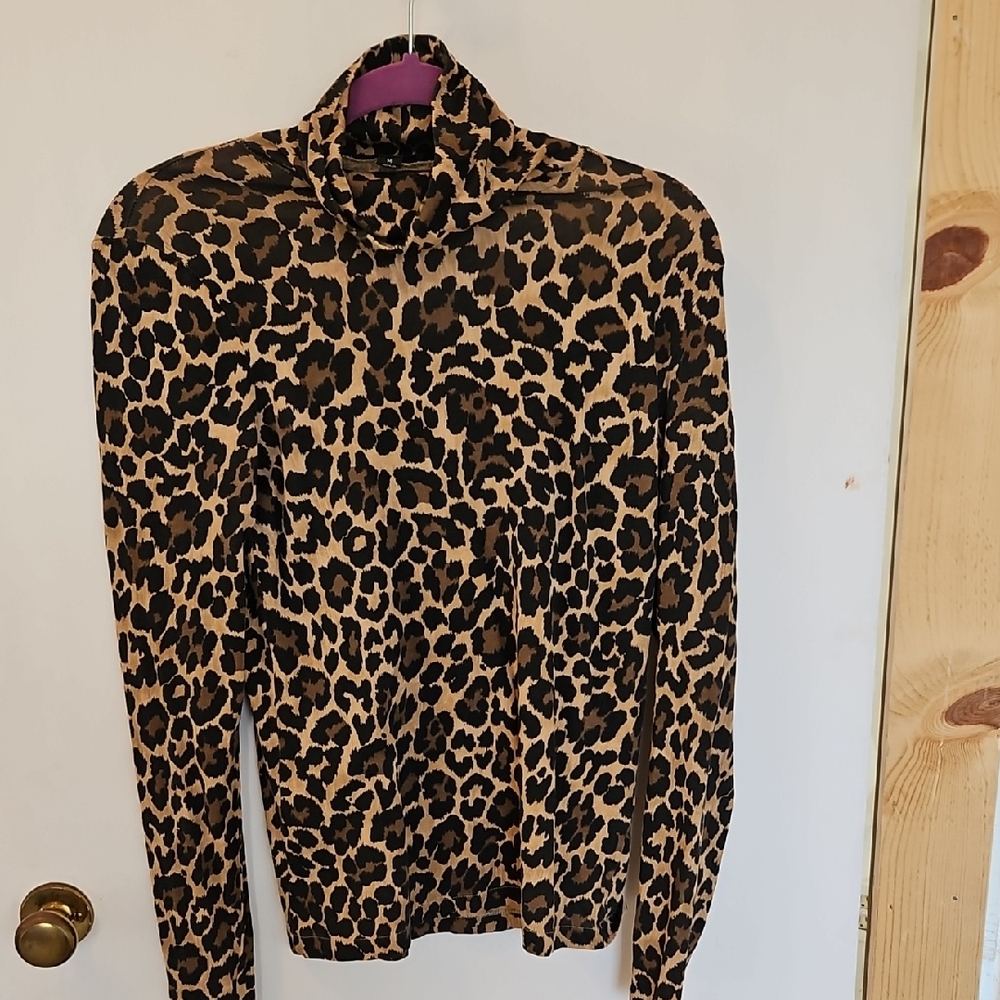 J. Crew Animal Print Blouse